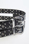 DOUBLE-BUCKLE LEATHER BELT
