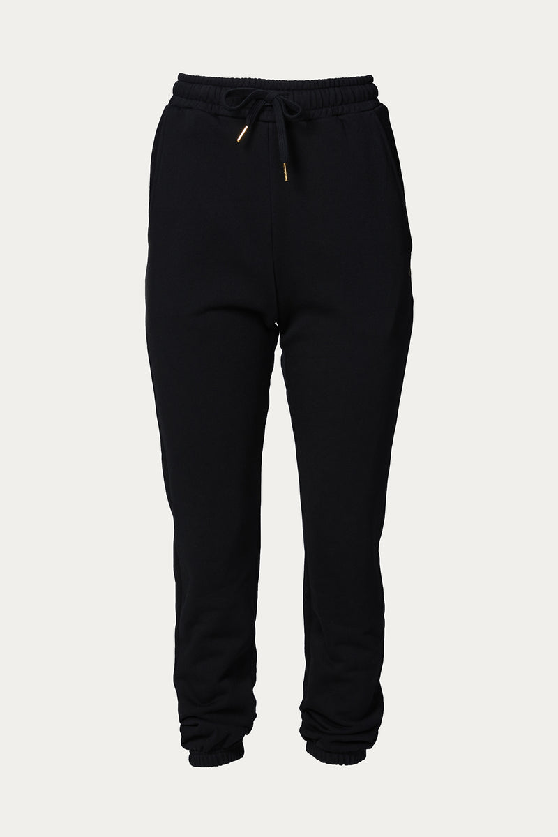S ribbon smocking sweat pants black 新品 THEREDTHREAD / ザレッドスレッド】S ribbon smocking sweat pants