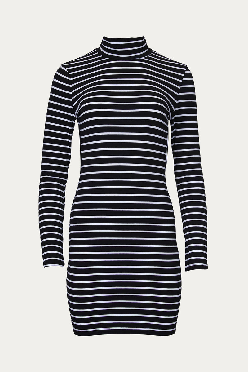 ESLEY | OPEN-BACK TURTLENECK MINI DRESS | The Silence Company ESLEY | OPEN-BACK TURTLENECK MINI DRESS | The Silence Company