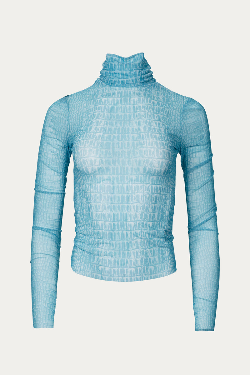 Zadie power hotsell mesh turtleneck top