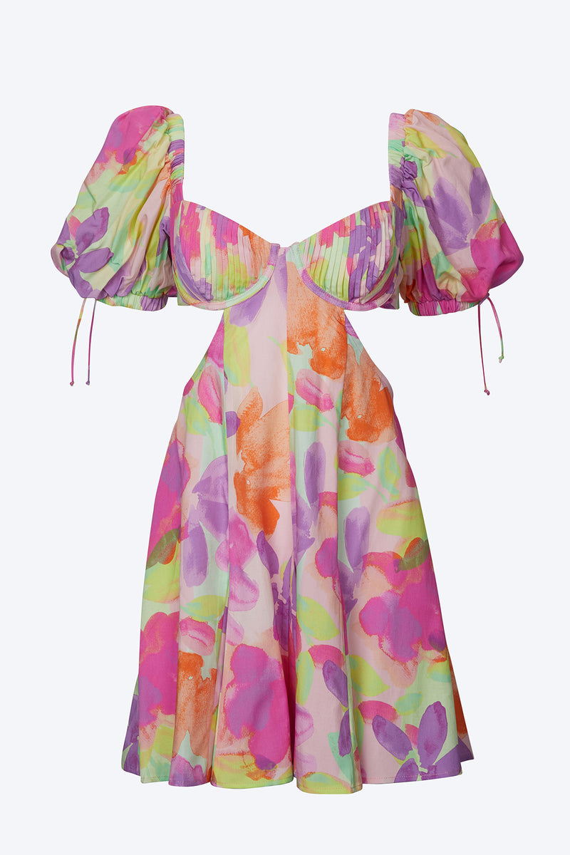 for love and lemons mya mini dress For love & lemons Mya floral cutout mini dress
