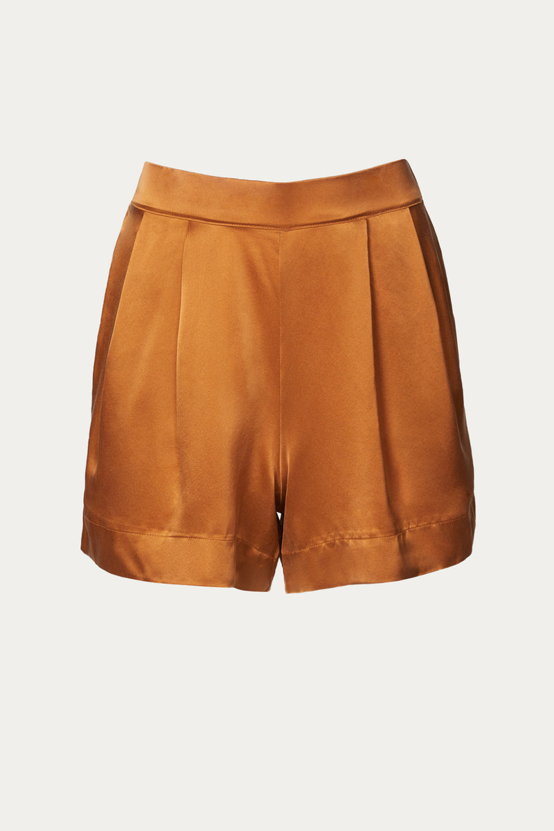 【Asceno】 Zurichシルクツイルショート Zurich Short Black Silk Twill
