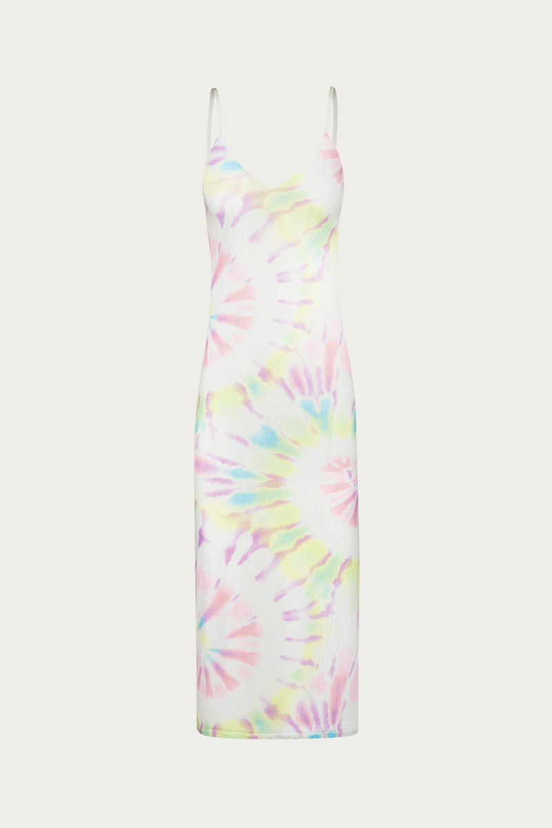 WHITE AMINA POWER MESH MIDI SLIP DRESS | AFRM