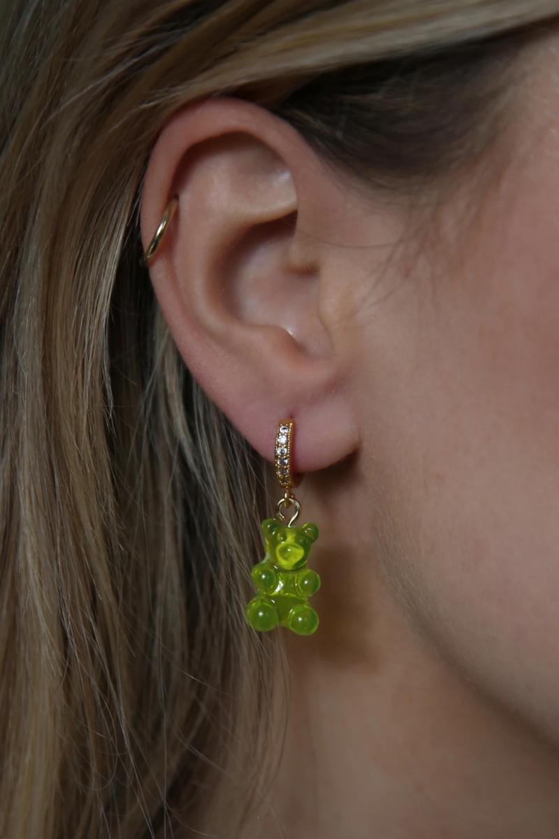 NOSTALGIA BEAR PAVÉ EARRING | CRYSTAL HAZE JEWELRY | The