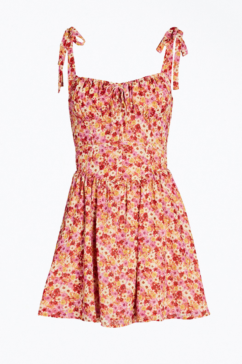 for love and lemons felicia mini dress FELICIA FLORAL-PRINT MINI DRESS | FOR LOVE & LEMONS