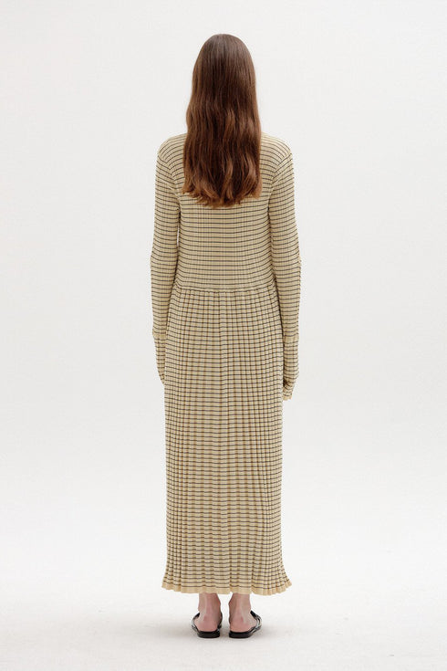 SINKLING RIBBED KNIT DRESS