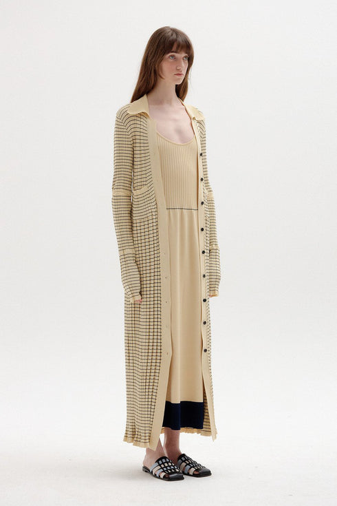 SINKLING RIBBED KNIT DRESS