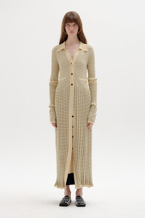 SINKLING RIBBED KNIT DRESS