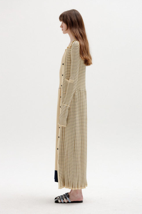 SINKLING RIBBED KNIT DRESS