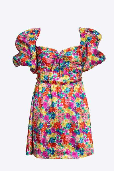 merrill puff sleeve mini dress Merrill Puff Sleeve Mini Dress