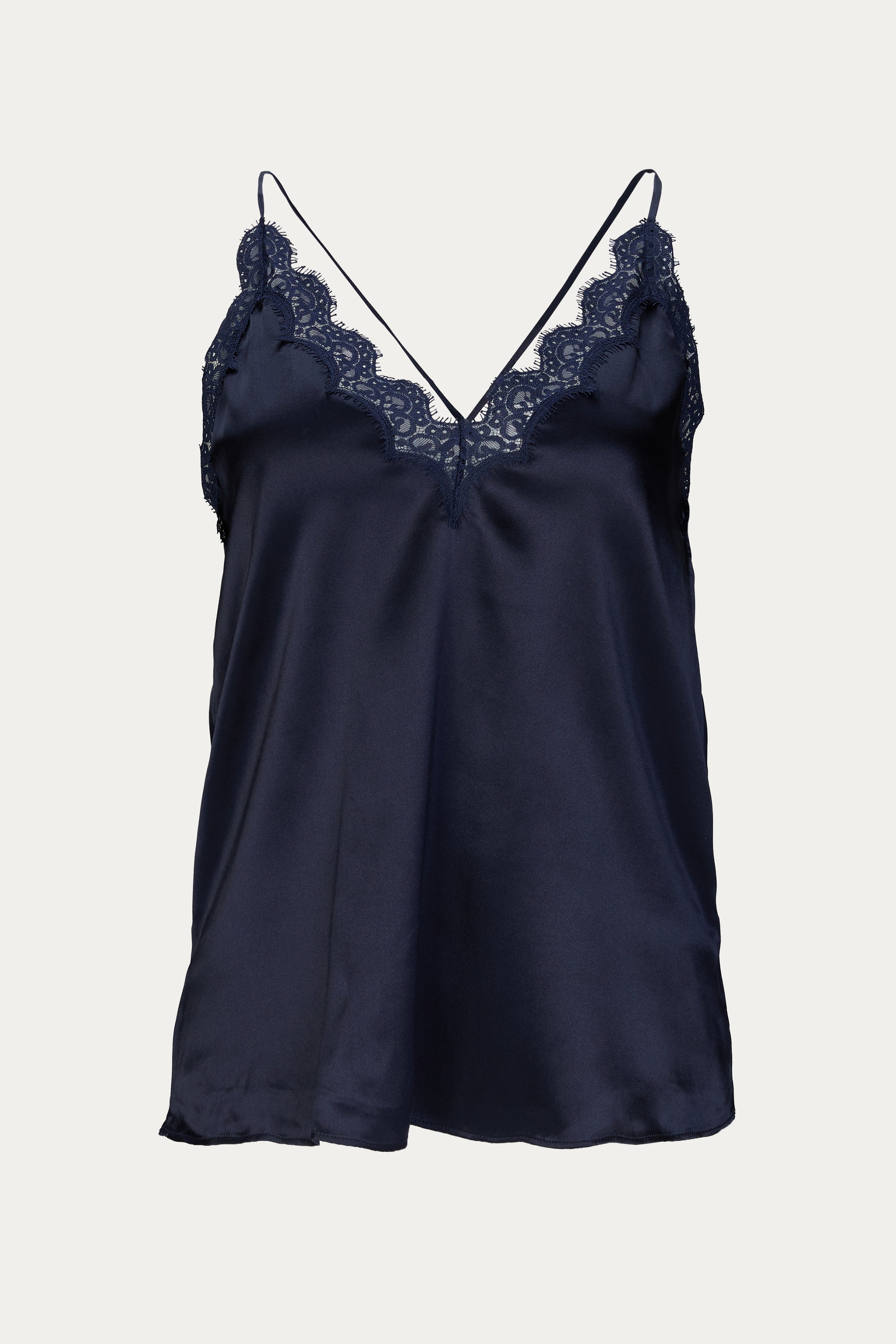 CAMI NYC Florentine lace-trimmed cutout silk-satin camisole