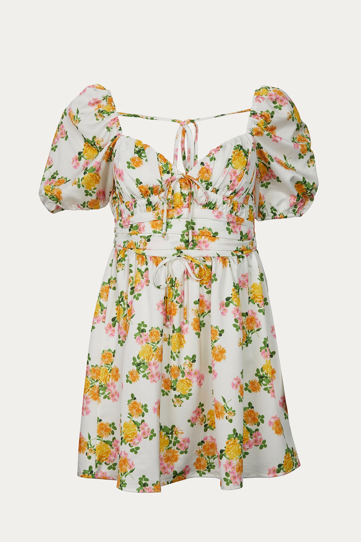 atlanta mini dress for love and lemons For Love & Lemons Magnolia Mini Dress in White Cattivo
