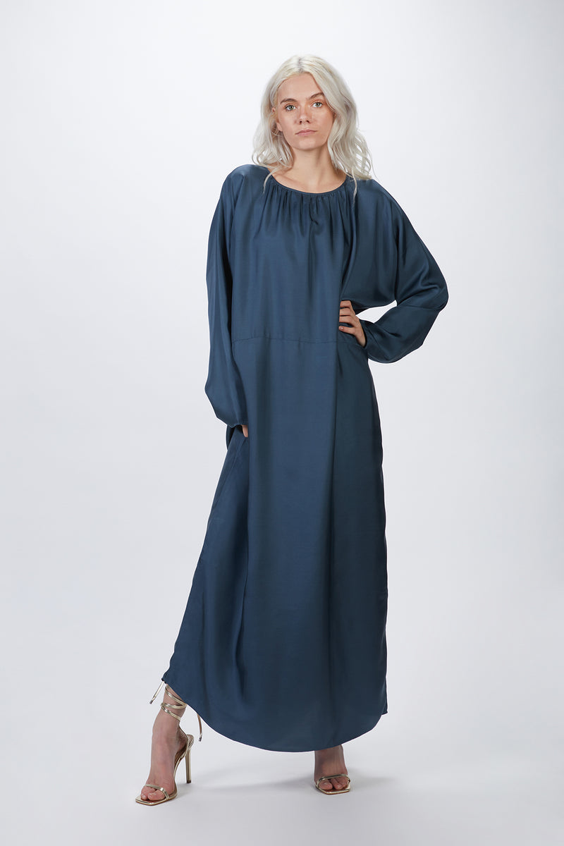 THE RHODES SATIN MAXI DRESS | ASCENO | The Silence Co